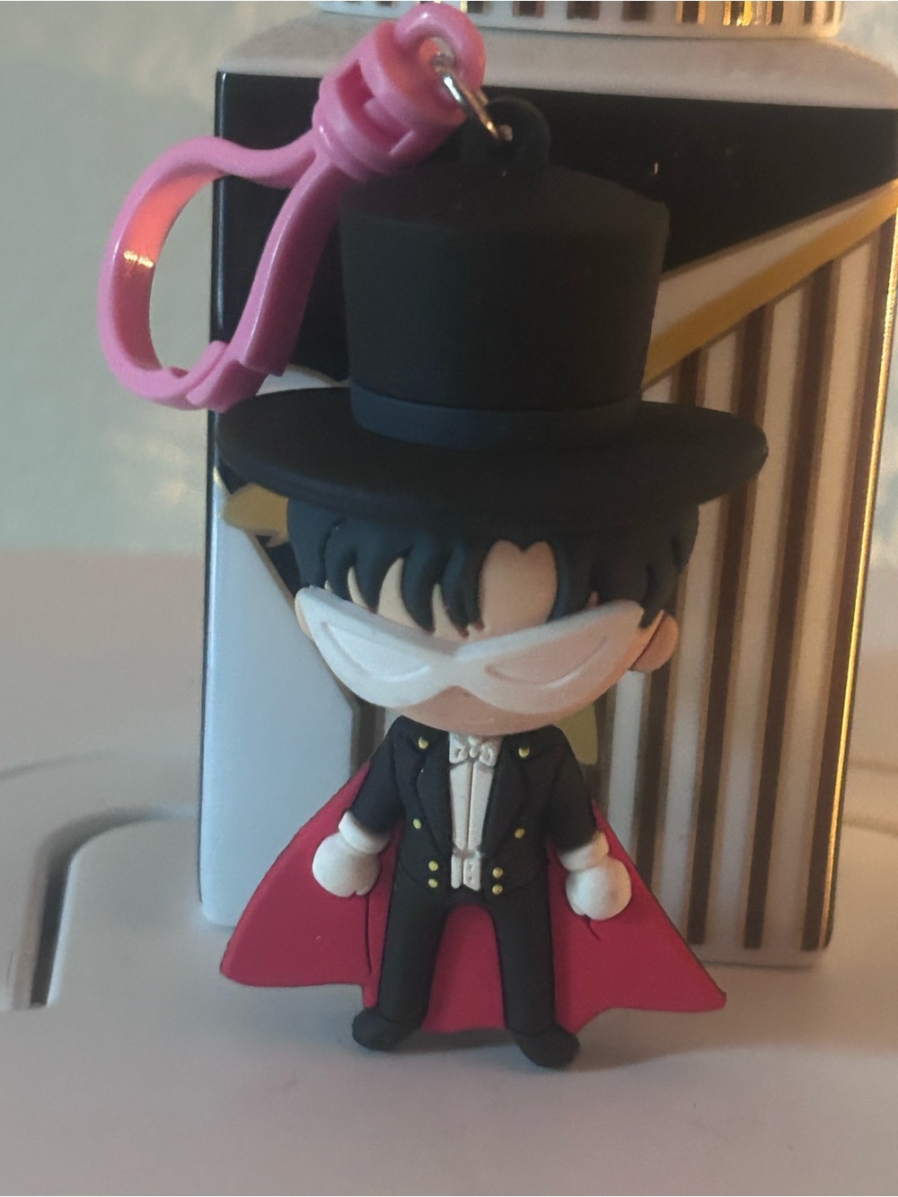 Monogram Figural Sailor Moon 3D Tuxedo Mask Figural Bag Clip